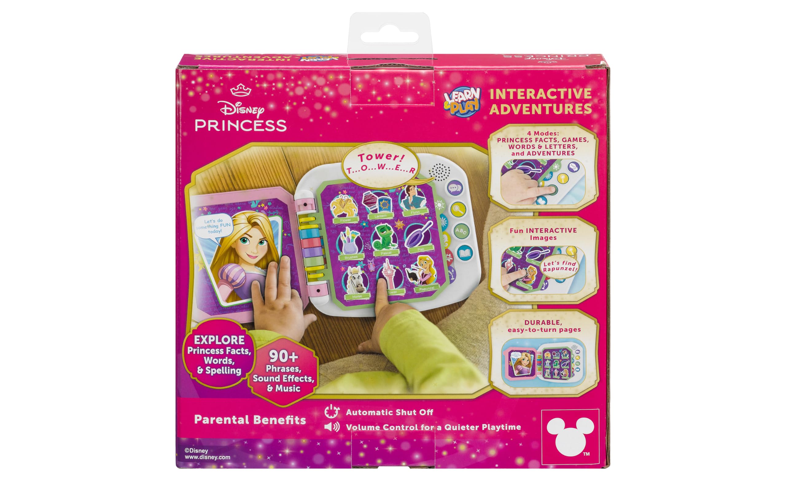Disney Princess Interactive Learning Book for Toddlers - Preschool Educational Toys with Fun Activities | Perfect Gift for Disney Fans & Early Childhood Development