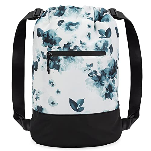 Backpack - Teal Flowers