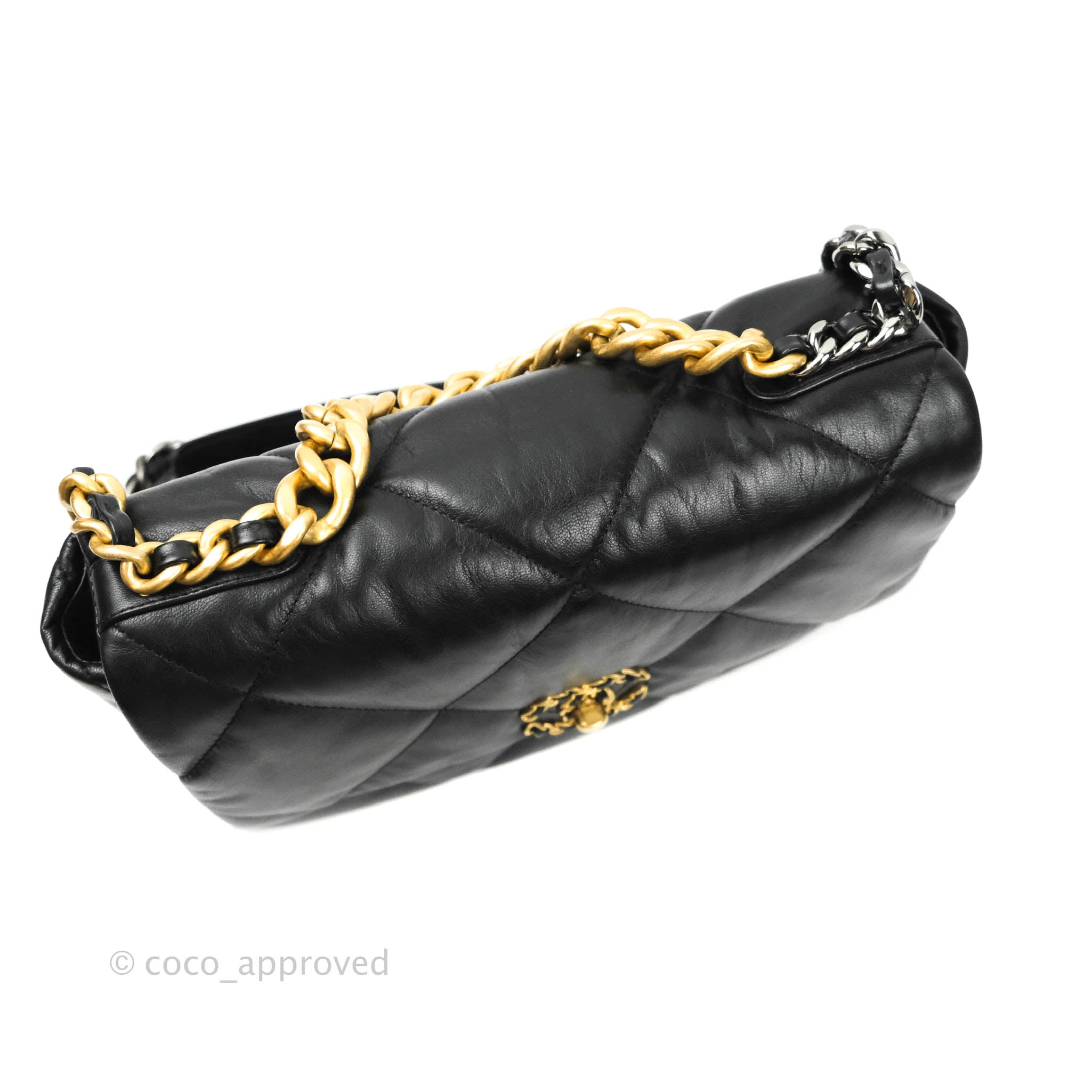 Chanel 19 Medium Flap Bag Black Mixed Hardware - Luxury Designer Handbag for Women, Perfect for Work, Travel & Evening Events