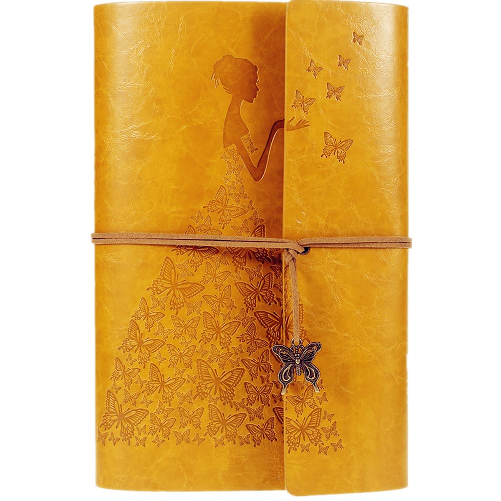 Vintage Leather Photo Album Scrapbook - Guest Memory Book for Weddings, Anniversaries, Christmas & Birthdays - Perfect Gift for Women & Girls (Great for Preserving Wedding Photos, Baby Memories & Travel Keepsakes)