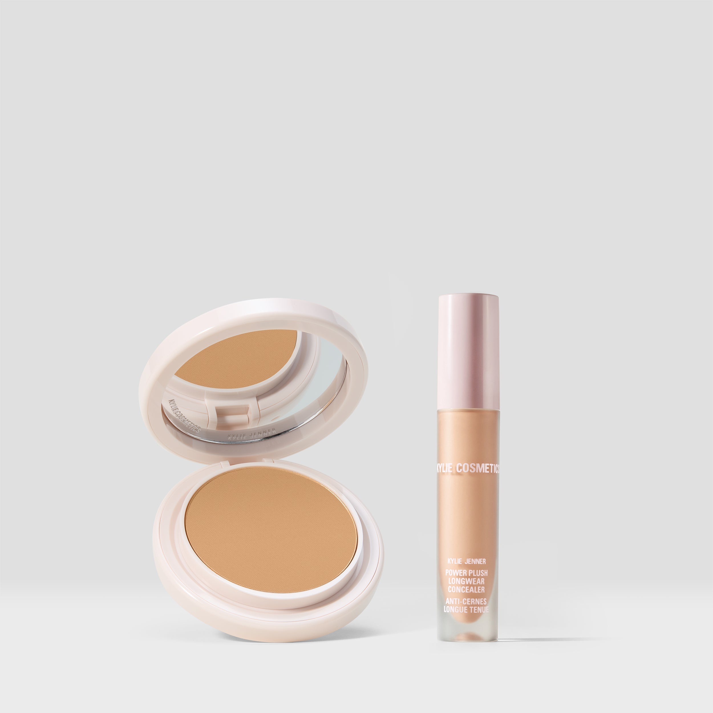 Natural Blur Powder Foundation & Power Plush Concealer Duo - Flawless Matte Finish for All-Day Wear | Perfect for Daily Makeup & Photo Shoots