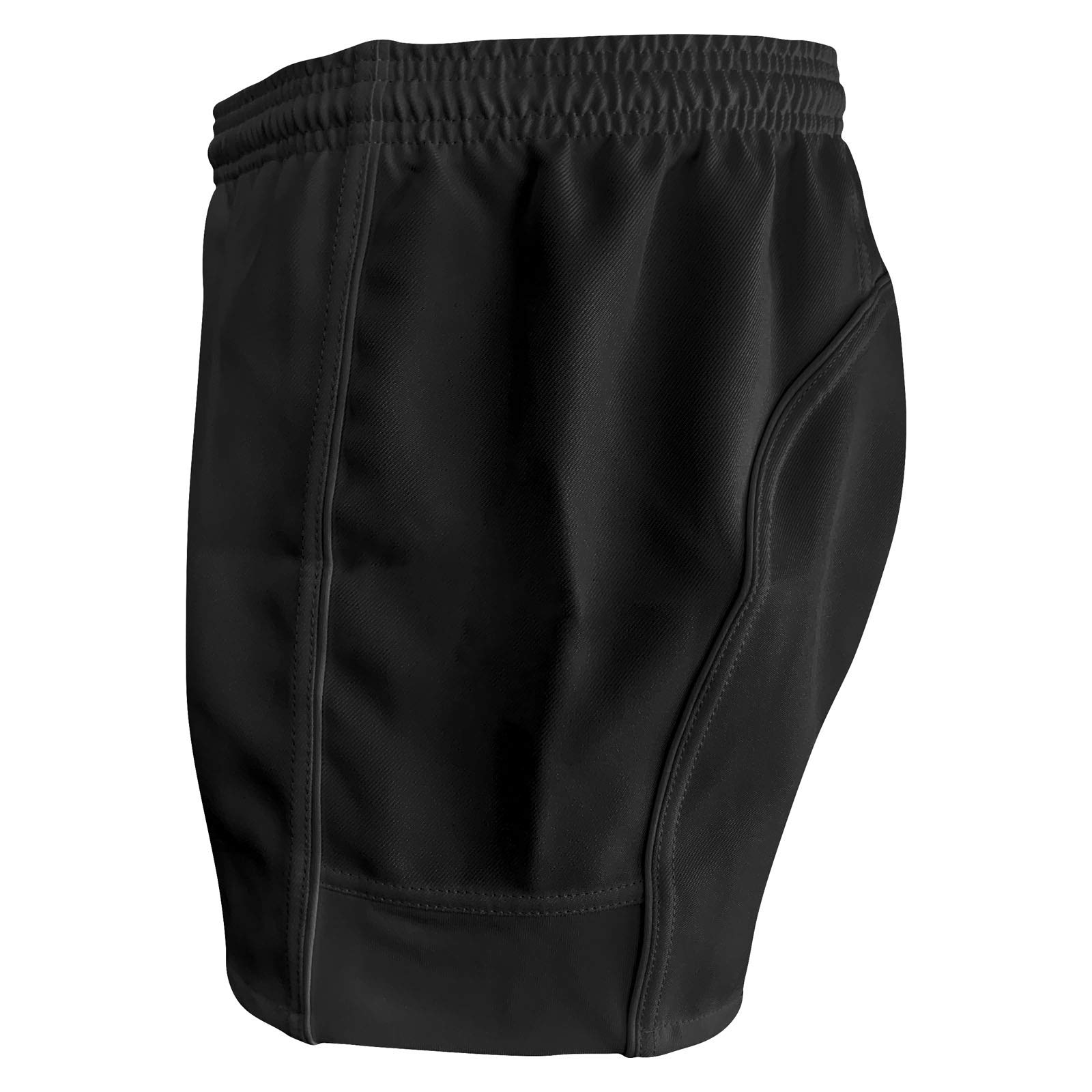 Pro Power Rugby Shorts for Men - Breathable & Durable Black Athletic Shorts (Size LG/36) - Perfect for Rugby, Training & Gym Workouts