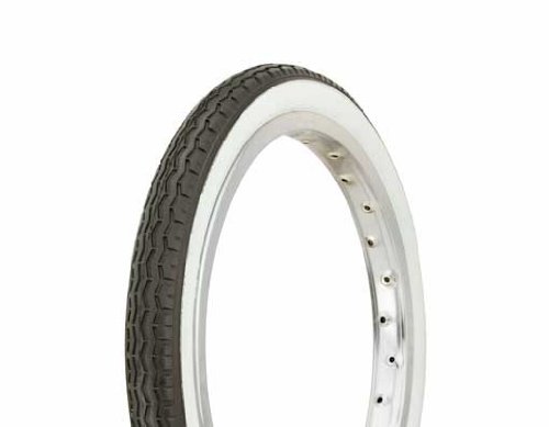 Duro HF-160A Lowrider Bicycle Tire 16x1.75 Inch with Black/White Sidewall - Premium BMX & Kids Bike Tires for Street Riding, Wheelies, and Urban Commuting