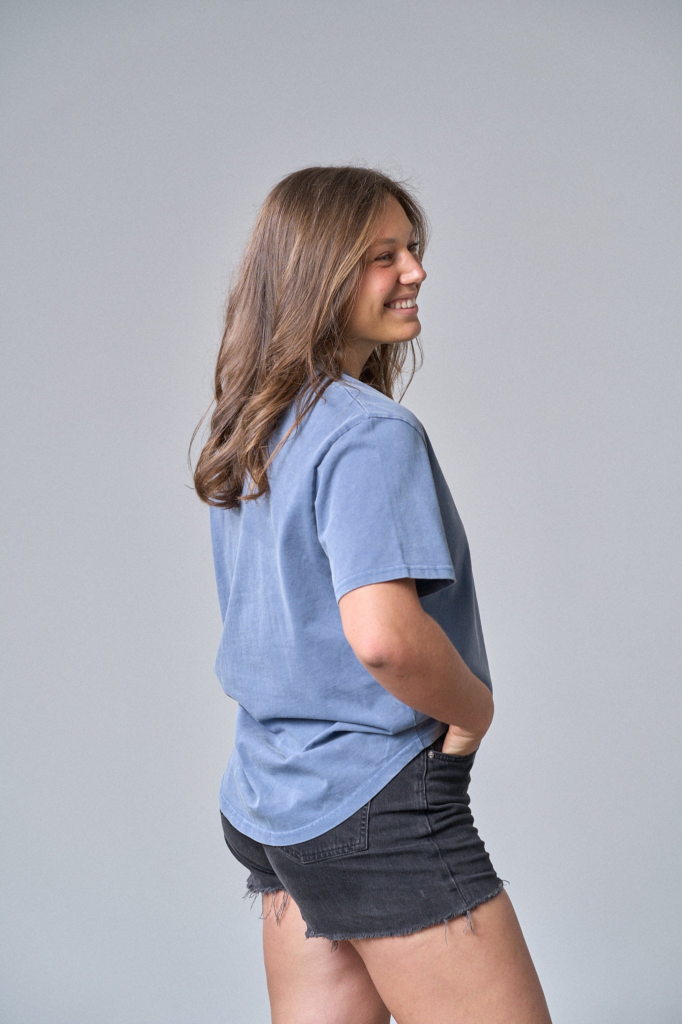Vintage Acid Wash Pocket T-Shirt for Men - Soft Distressed Cotton Tee with Chest Pocket - Navy Blue Casual Shirt | Perfect for Streetwear, Weekend Outfits & Layered Looks