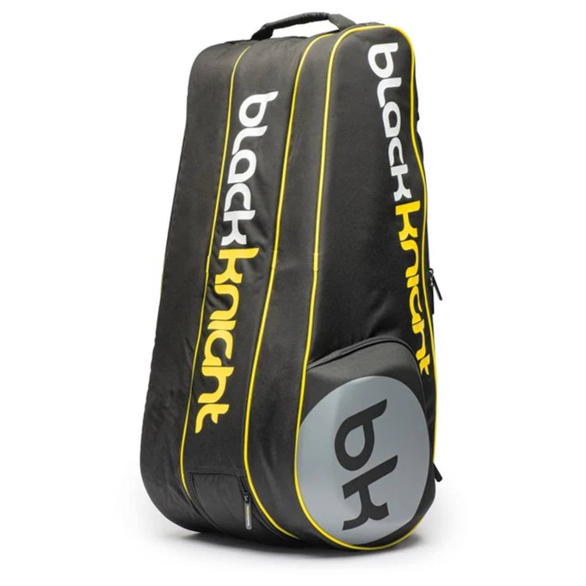 Black Knight Pro Series Tour Golf Bag - Lightweight & Durable Stand/Carry Bag for Golfers (Black/White/Yellow) | Perfect for PGA Tour, Driving Range & Travel