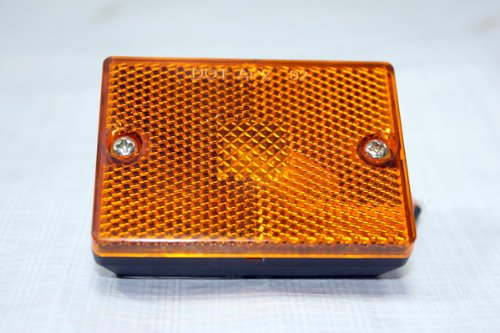 Amber Stud Mount Clearance & Marker Light M114A - Heavy Duty Truck & Trailer Safety Lighting for Night Visibility
