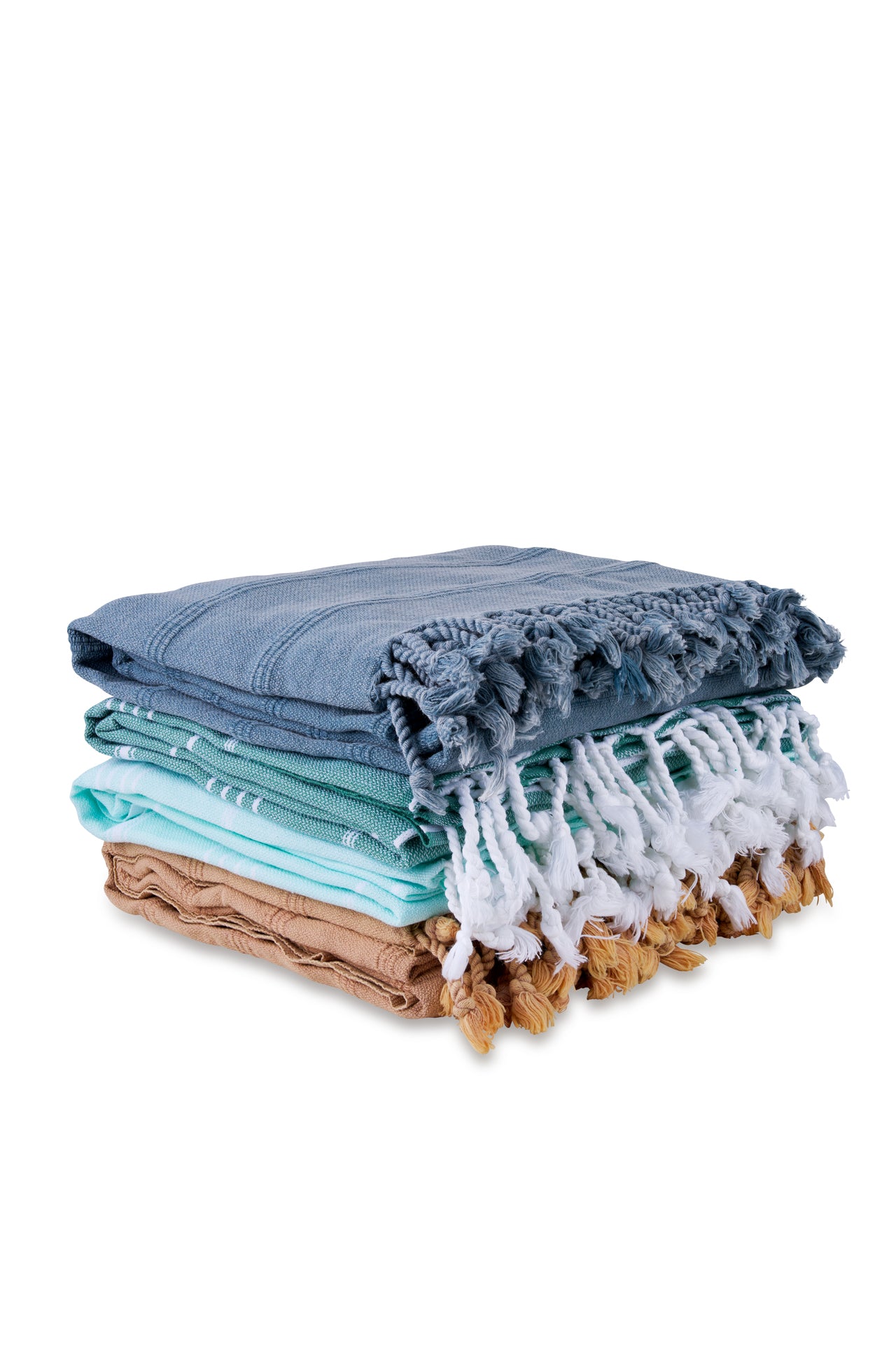 Premium 4-Piece Turkish Cotton Beach Towel Set - Soft, Absorbent & Quick-Drying for Pool, Spa, Yoga & Travel | Hamptons Style Luxury Bath Towels