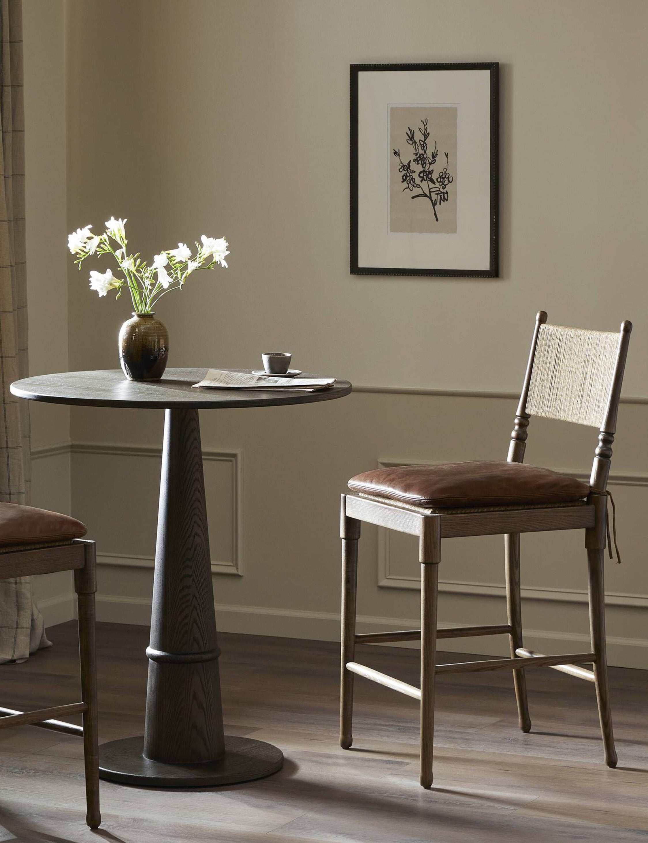Fayth Bar and Counter Stool by Amber Lewis x Four Hands - Modern Kitchen & Dining Stools for Home Bar, Breakfast Nook & Restaurant Use