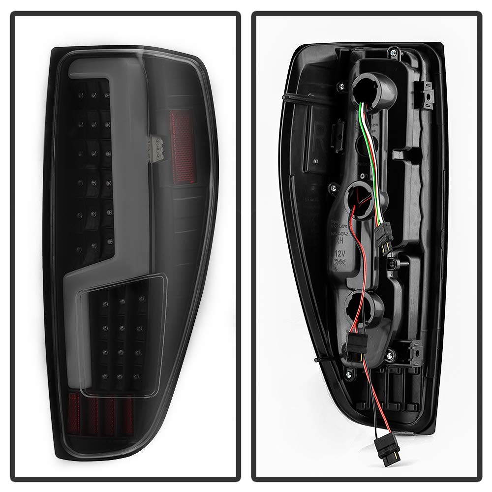 Xtune LED Tail Lights for Cars - Black Smoke Lens with BSM (Blind Spot Monitoring) Compatible - ALT-ON-CCO04-LED-BSM - Upgrade Your Vehicle's Rear Lighting for Night Driving & Safety