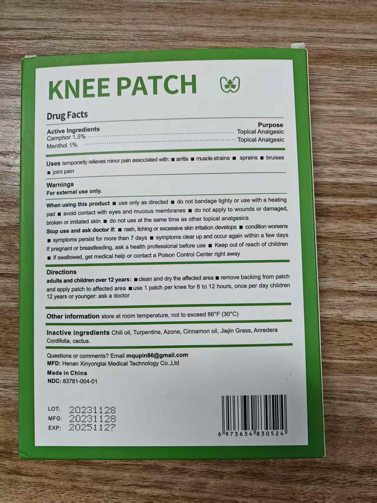 48Pcs MQUPIN Knee Pain Relief Patches - Natural Herbal Warming Patches for Bone on Bone Pain, Wormwood Patches for Joint & Muscle Pain Relief, Extra Strength Lasts Up to 12 Hours - Perfect for Arthritis, Sports Injuries & Daily Discomfort