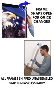 Extra Large 24x84 Poster Snap Frames with 1 5/8