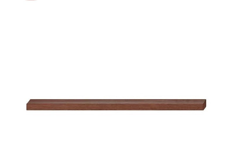 Solid Oak and Black Walnut Wood Wall Shelf - Handcrafted Rustic Floating Shelves for Living Room, Kitchen, Bathroom Decor | Durable Natural Wood Storage Solution for Home Organization