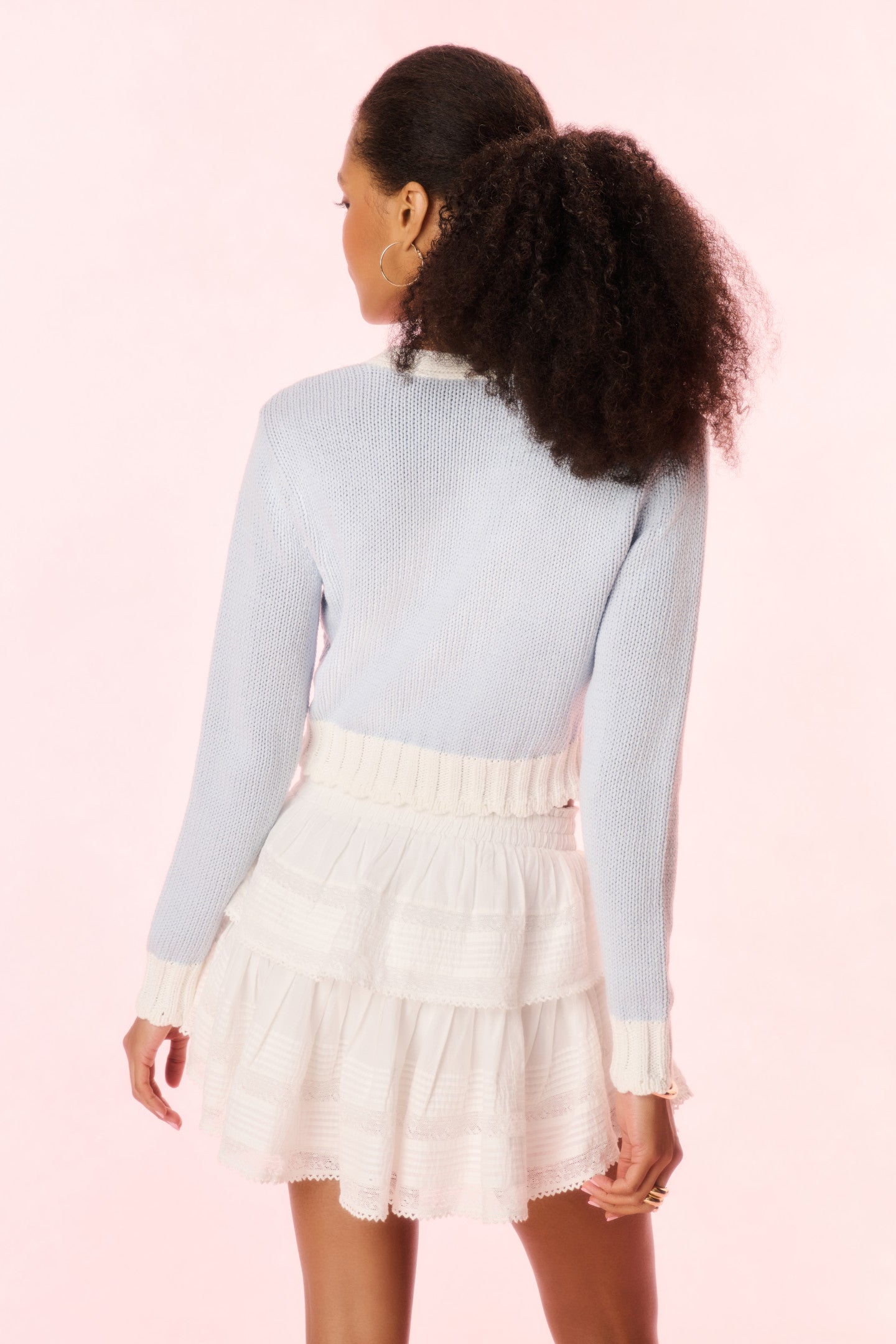 Hyacinth Cropped Cable Knit Cardigan for Women - Soft Chunky Knit Open Front Sweater - Cozy Fall & Winter Layering Piece for Casual Outfits or Office Wear