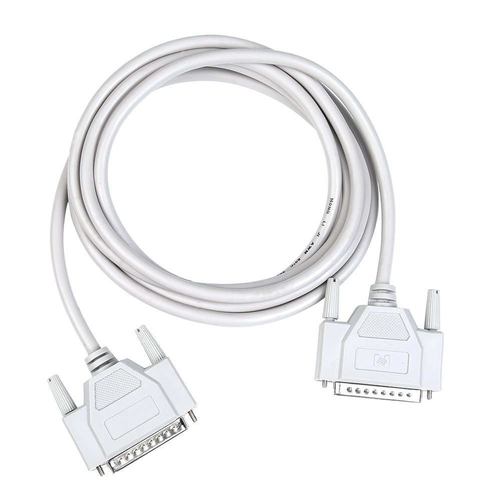 WESAPPINC 14.8ft DB25 Male to Male Serial Parallel Printer Extension Cable - 25 Pin 4.5M (8.9ft/2.7M) for Dot Matrix Printers, CNC Machines & Industrial Equipment Connectivity