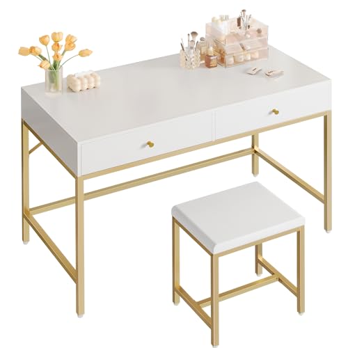 Gold and White