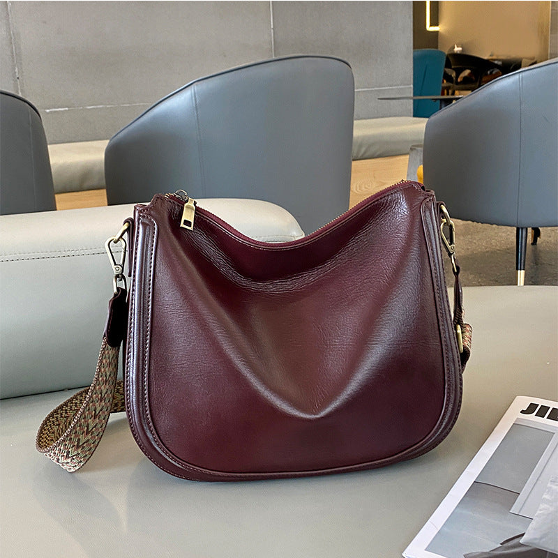 Stylish Leather Sling Bag for Women & Men - Crossbody Shoulder Bag with Adjustable Strap - Perfect for Travel, Work & Everyday Use
