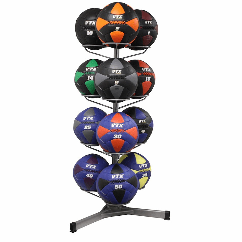 Troy Barbell Wall Ball Rack - Heavy Duty Rotational Storage for 12 Medicine Balls | Perfect for CrossFit, Home Gym & Functional Training Workouts