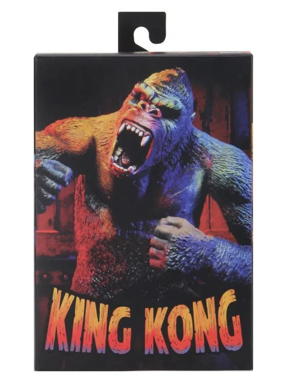NECA King Kong Illustrated Version Action Figure - Collectible Movie Monster Toy for Display & Gifts - Perfect for Fans, Collectors & Home Decor