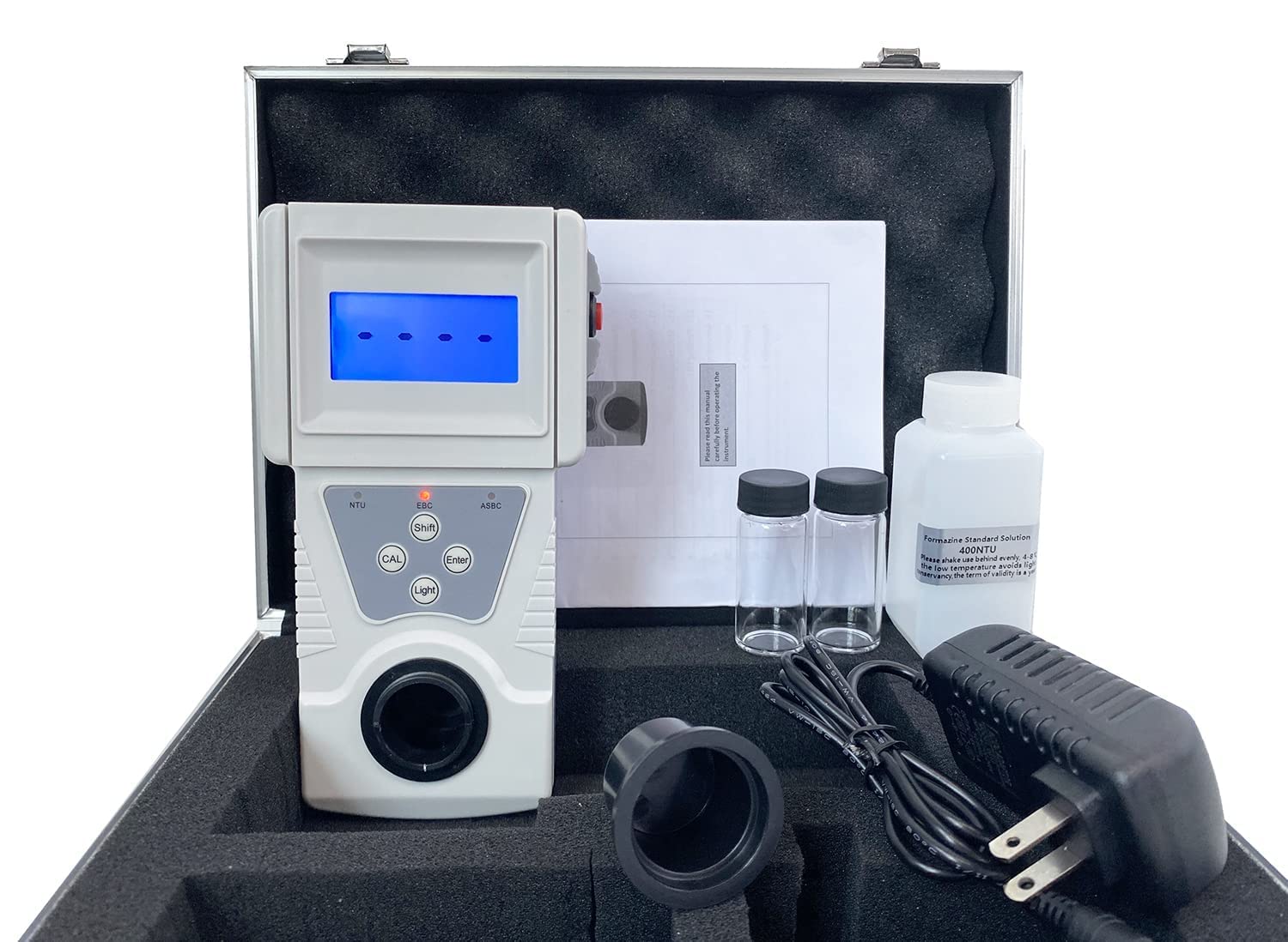 Professional Turbidity Meter Tester Analyzer 0-200 NTU Range, 0.1 NTU Resolution - Portable Water Quality Testing Equipment for Lab & Field Use | Measures Liquid Clarity in Pools, Aquariums, Drinking Water & Industrial Applications