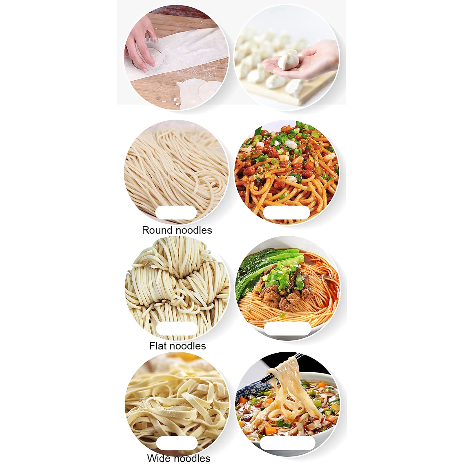 Electric Pasta Maker Machine - Stainless Steel Dood Roller & Noodle Press for Homemade Spaghetti, Ravioli, Lasagna | Perfect for Italian Cooking, Family Meals & Restaurant Use