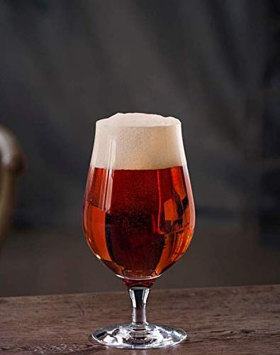 Personalized Orrefors Craft Beer Glasses Set of 4 - 16oz Custom Engraved Tulip Style Drinking Glasses for Ale, IPA, Bock & Cider - Perfect for Home Bars, Gifts & Beer Tasting Events