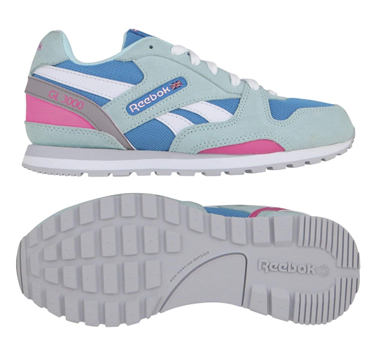 Reebok GL 3000 Classic Sneakers for Kids - Boys & Girls Retro Running Shoes | Comfortable & Durable for School, Sports & Everyday Wear