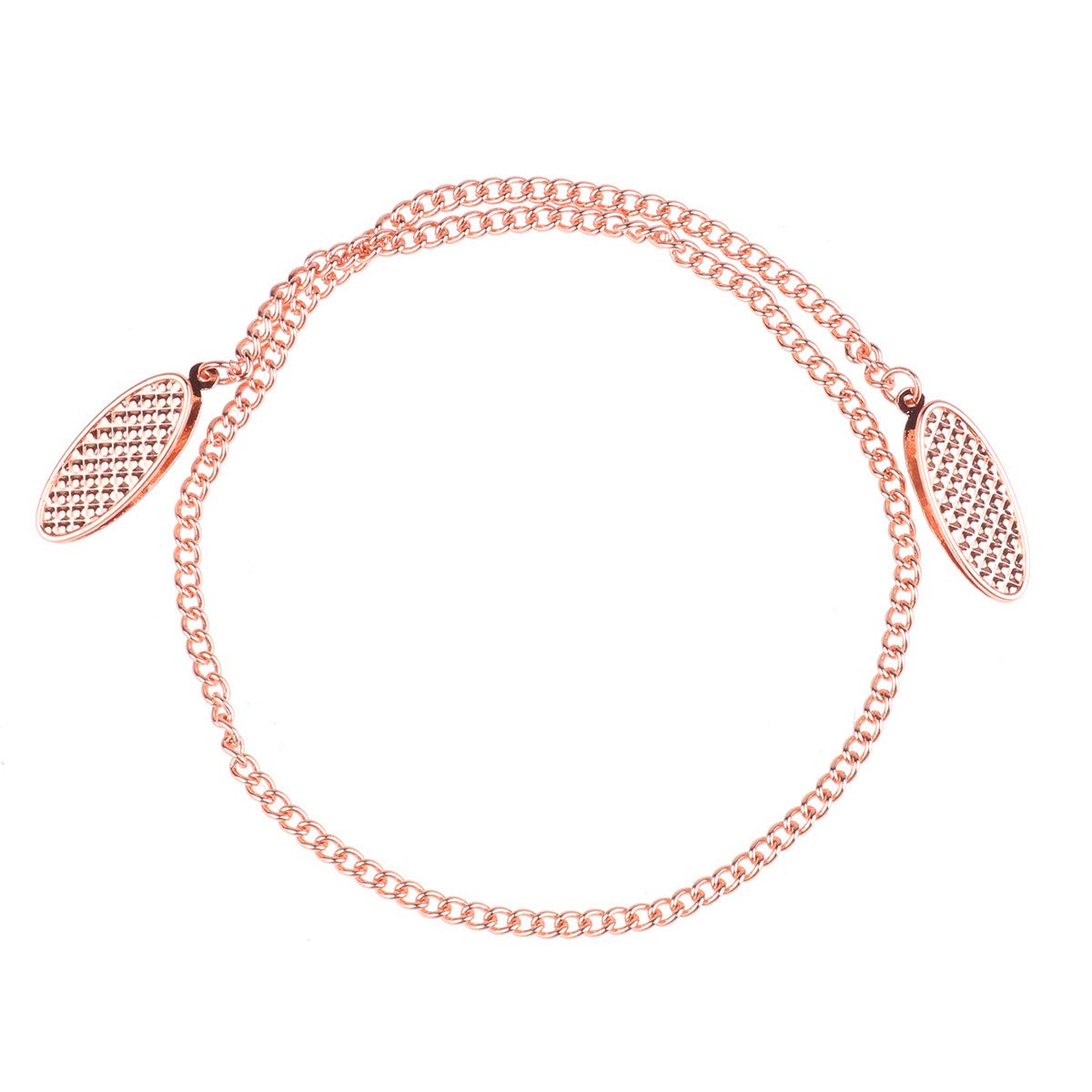 IEFIEL Durable Metallic Napkin Holder - Stainless Steel Napkin Chain Bib Clip, Rose Gold (One Size) - Perfect for Weddings, Parties, and Fine Dining Restaurants
