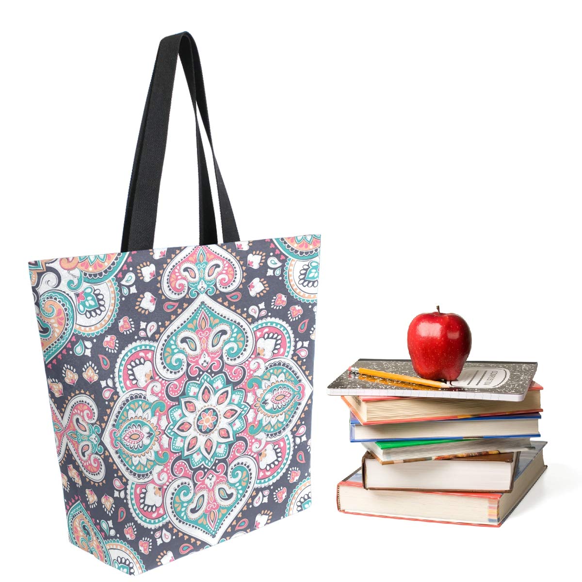 Stylish Large Tote Bag for Women - Spacious Beach Bag, Travel Weekender, Gym & Grocery Shopping - Durable Shoulder Bag with Realistic Pattern Design | Perfect for Work, Vacation & Daily Errands
