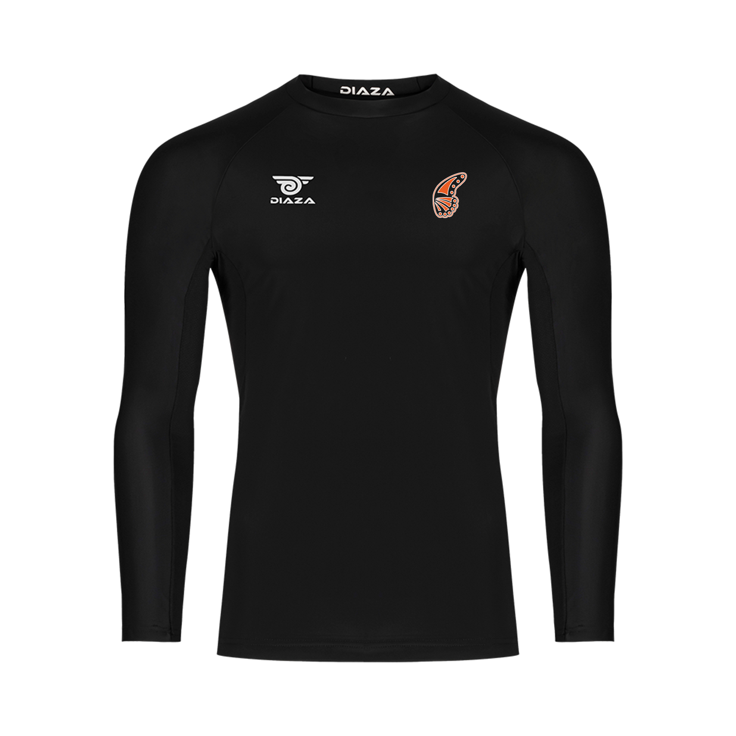 Minneapolis Monarchs Long Sleeve Compression Shirt for Men - Moisture Wicking Workout Top - Athletic Performance Shirt for Running, Gym & Training (Black)