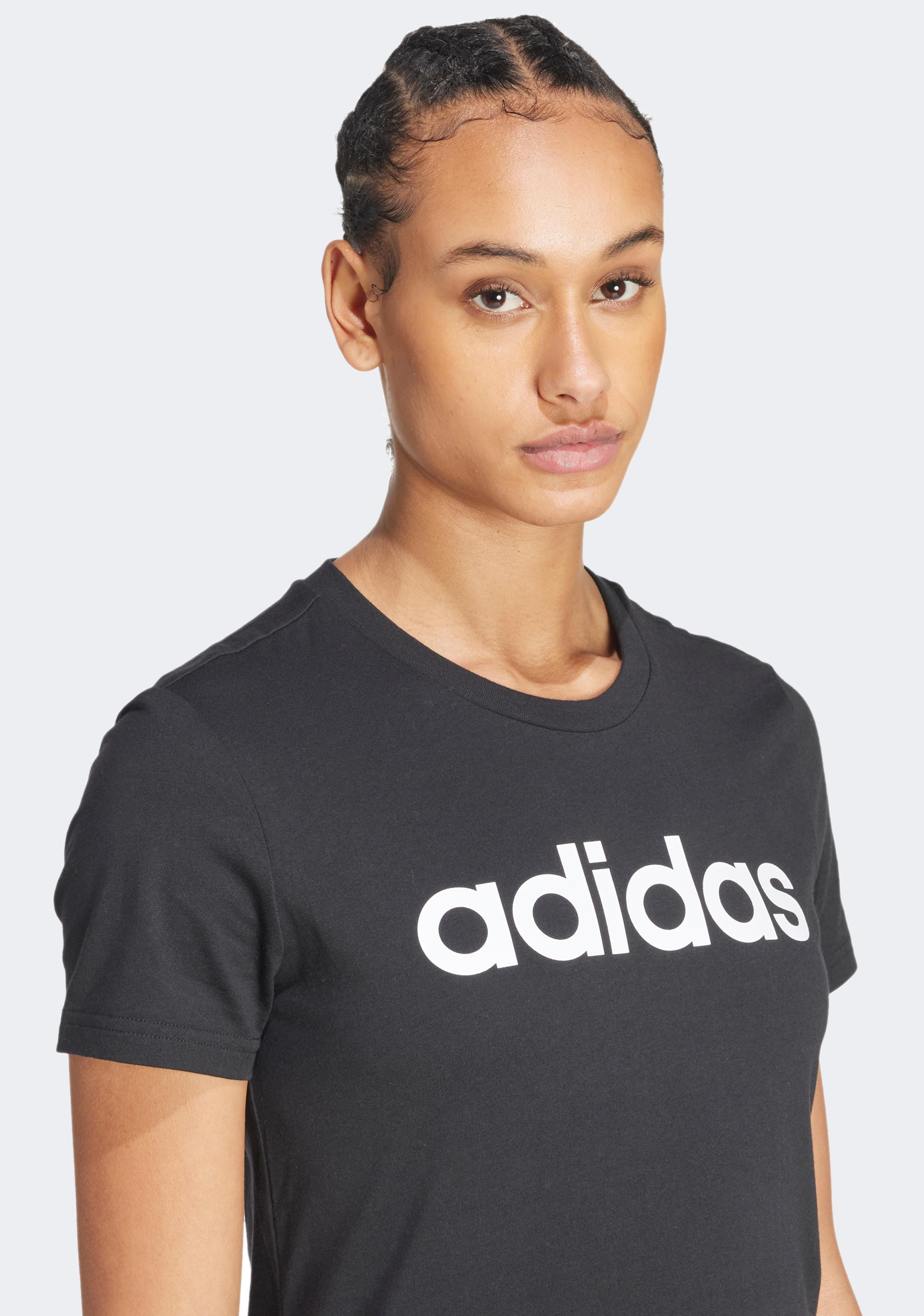 Adidas Essentials Slim Logo T-Shirt for Men - Comfortable Casual Fit, Breathable Cotton, Streetwear Style - Perfect for Gym, Workout, and Everyday Wear