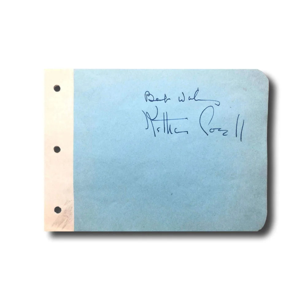 Katharine Cornell Hand Signed Album Page with JSA COA - Authentic Autograph of Famous Actress - Perfect for Collectors, Theater Enthusiasts, and Memorabilia Displays
