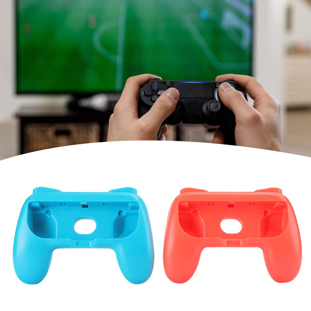 Kafuty-1 Anti-Slip Ergonomic Gaming Controller Grip Cover for Nintendo Switch Joy-Con (Red & Blue) - Enhanced Comfort for Long Gaming Sessions, Travel Protection, and Improved Gameplay Performance