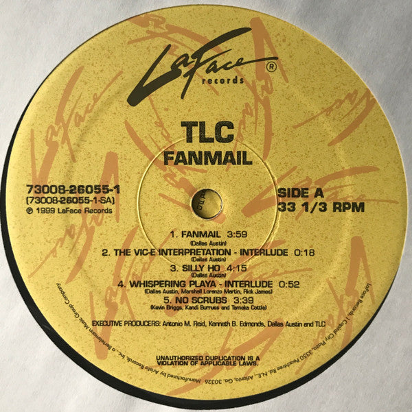 TLC Fanmail 2xLP Vinyl Album - Near Mint (NM/M) Condition - Perfect for Collectors & Music Lovers at Home or Parties