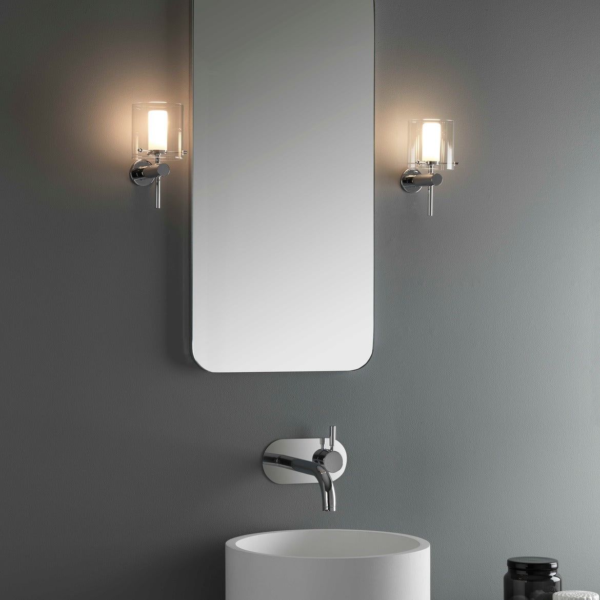 Arezzo Modern Bathroom Wall Light - Waterproof LED Vanity Mirror Light for Bathroom, Bedroom & Makeup Area - Energy Efficient & Dimmable - Perfect for Home Decor & Spa Ambiance