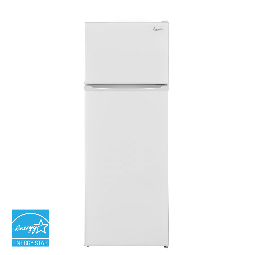 Avanti RA75V0W 7.4 Cu. Ft. Compact Refrigerator - Energy Efficient Mini Fridge for Apartments, Dorms, Offices & Small Spaces - Perfect for Bedrooms, Studios & Home Bars