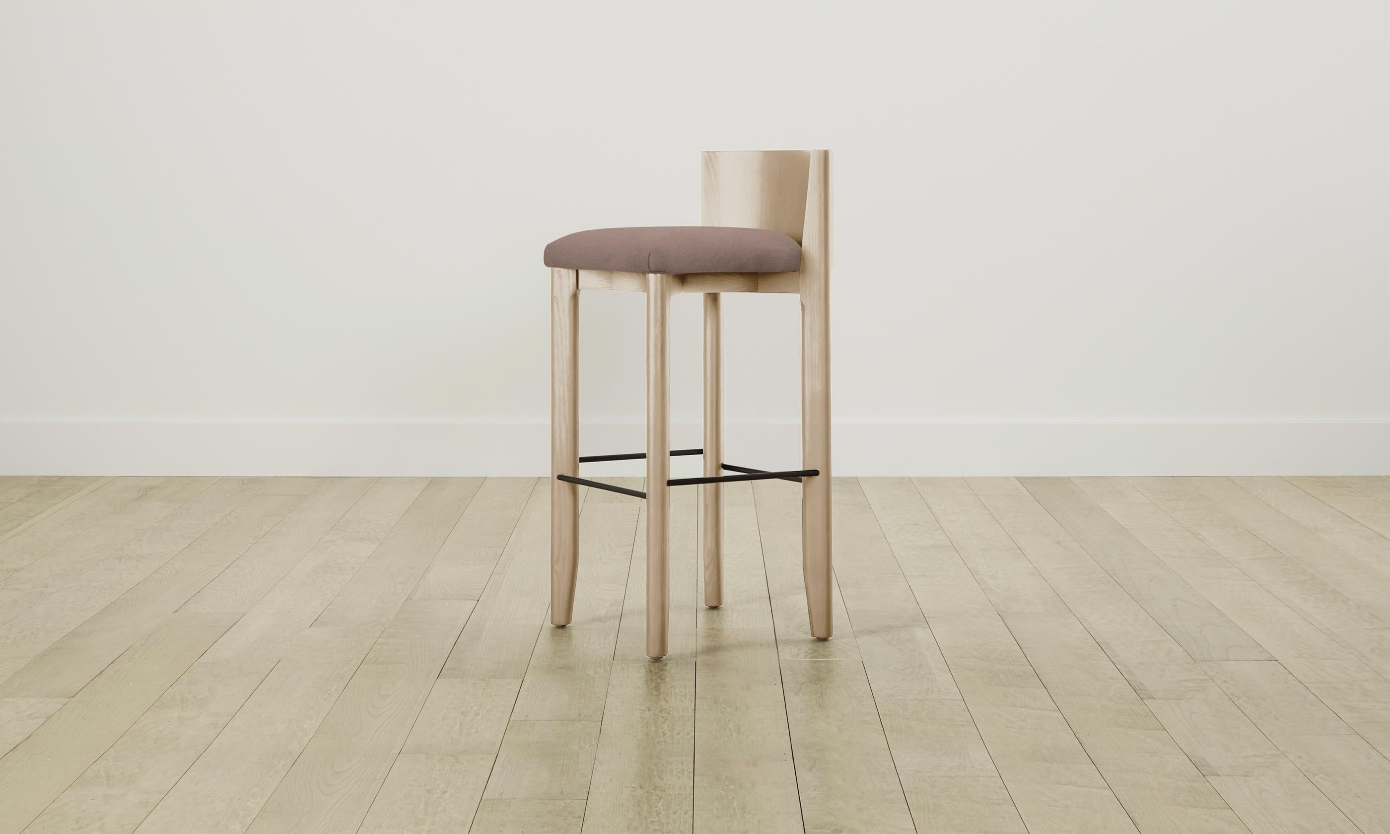 Premium Mohair Peony Bar & Counter Stool - The Delancey Collection - Elegant Kitchen Island & Home Bar Seating for Modern Interiors