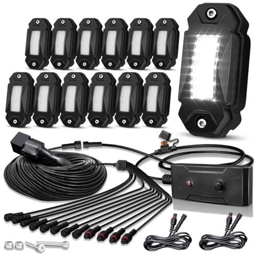 R2 White Rock Lights 12PCS Kit