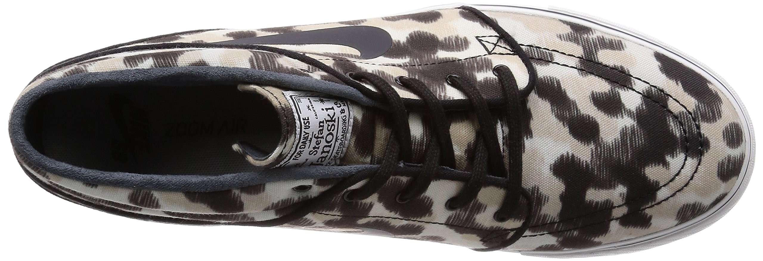 Nike Men's Zoom Stefan Janoski Mid Skateboarding Shoes - White/Black (Size 4) - Comfortable Sneakers for Skateboarding & Casual Wear