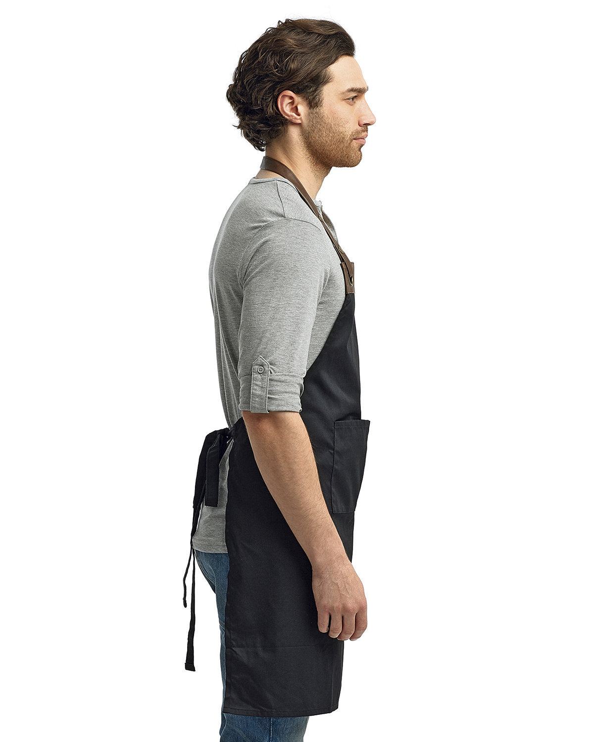 Reprime RP123 Artisan Collection Premium Espresso Bib Apron - Durable & Stylish for Baristas, Coffee Shops & Home Brewing