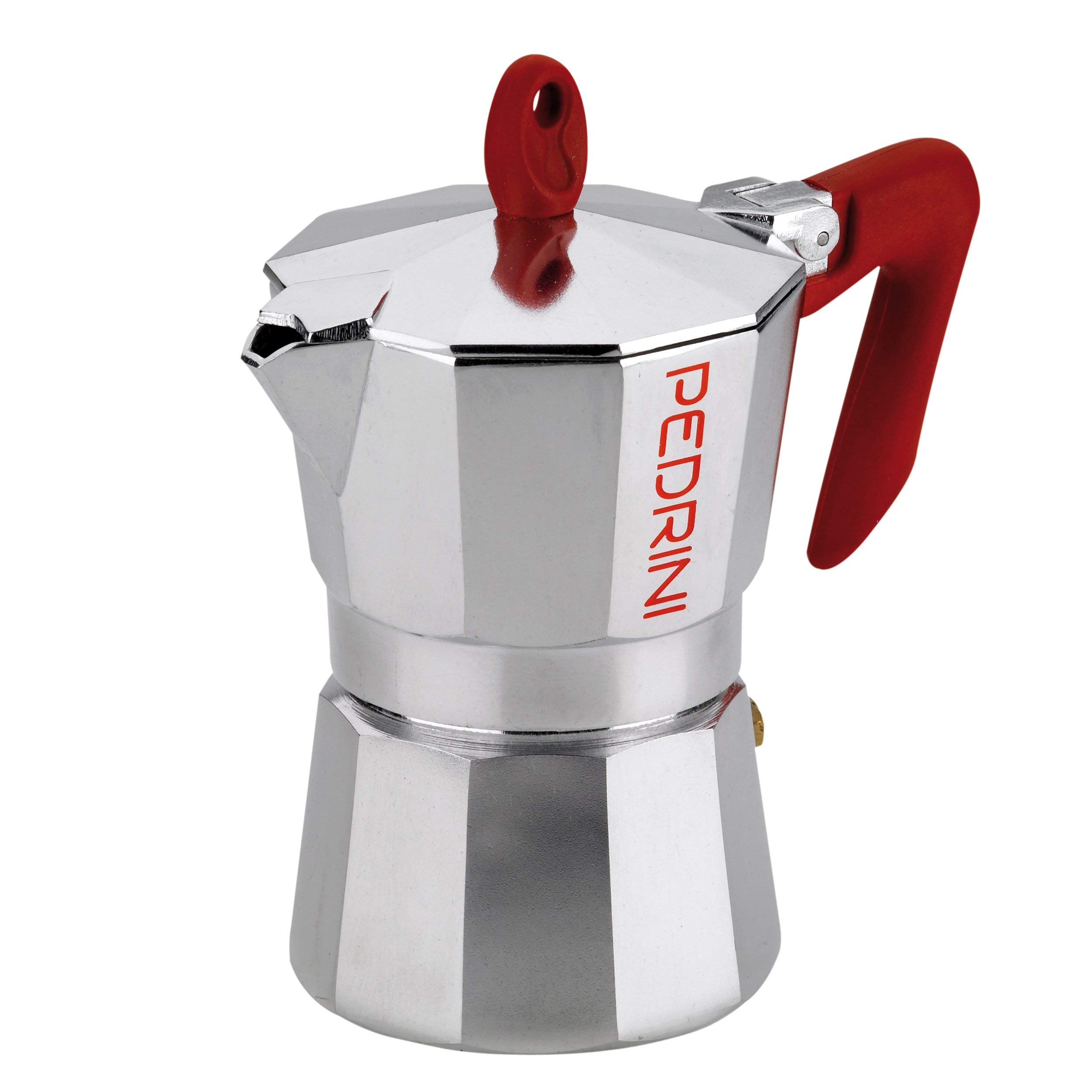 Kaffettiera 9081 Stovetop Espresso Maker - 3 Cup Moka Pot for Rich Italian Coffee - Perfect for Home, Office & Camping Use