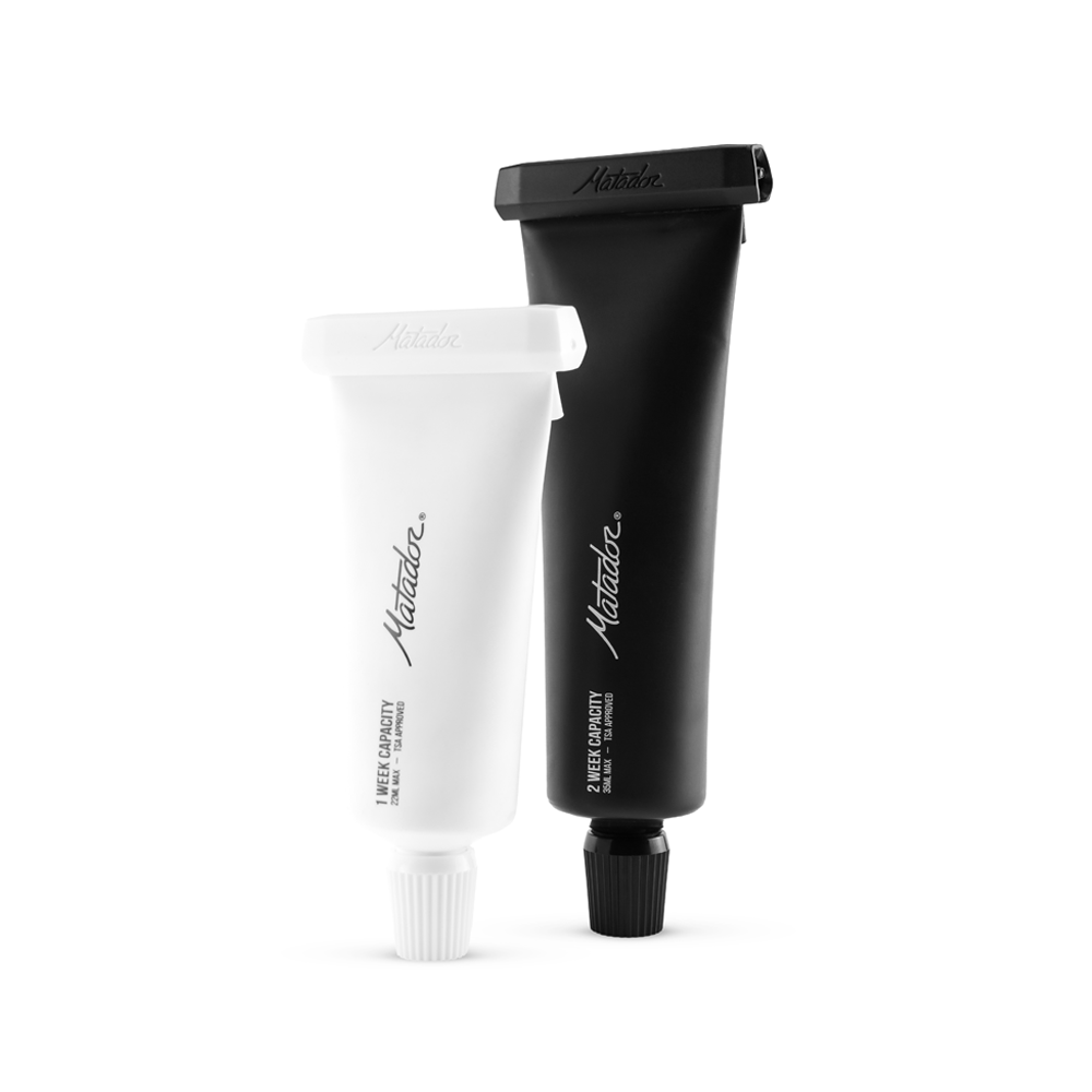 Matador Refillable Toothpaste Tubes - Eco-Friendly Travel Toothpaste Container for Camping, Hiking & Air Travel - BPA-Free Leak-Proof Design