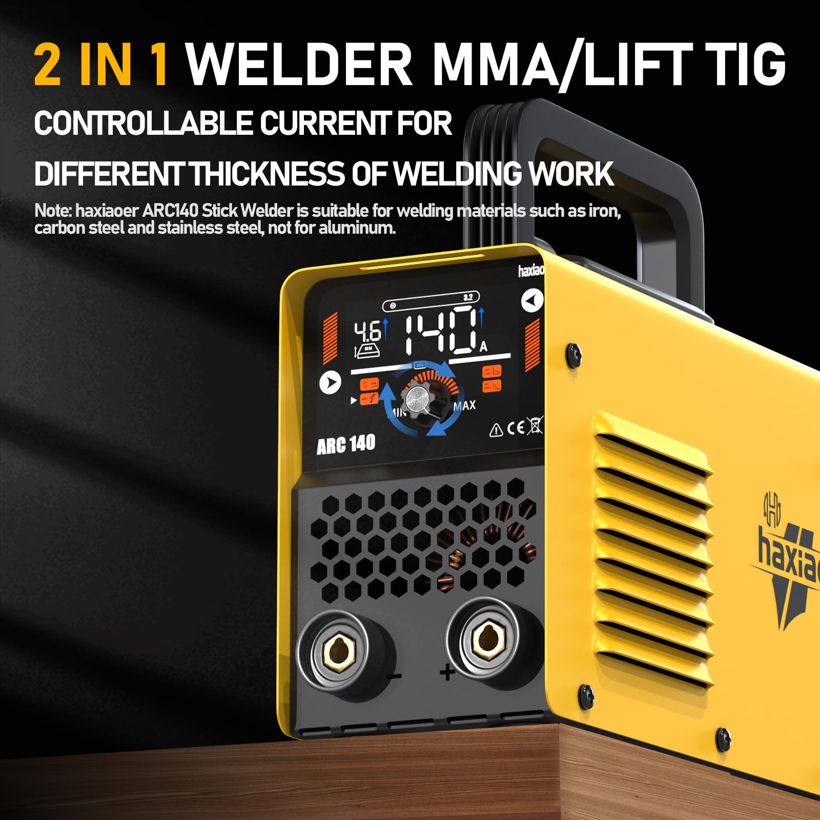 140A Stick Welder MMA/Lift TIG 2-in-1 IGBT Welding Machine - 110V/220V Portable Arc Welder with Digital Display, VRD, Hot Start & ARC Force - Ideal for Home DIY, Metal Repair & Construction Projects