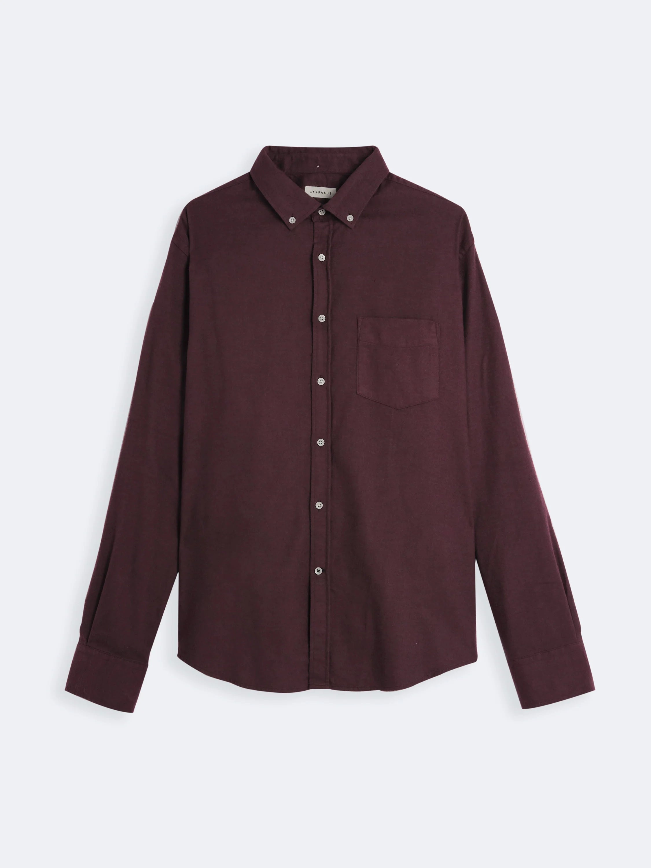 Premium Flannel Shirt for Men - Soft Populus Bordeaux Plaid - Comfortable Winter & Fall Fashion - Perfect for Outdoor Camping, Hiking and Casual Wear