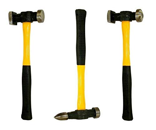 7-Piece Fiberglass Auto Body Repair Tool Kit - Fender Hammer, Dolly & Dent Bender for Professional Car Dent Removal (Perfect for DIY Auto Body Repairs & Collision Damage Fixes)
