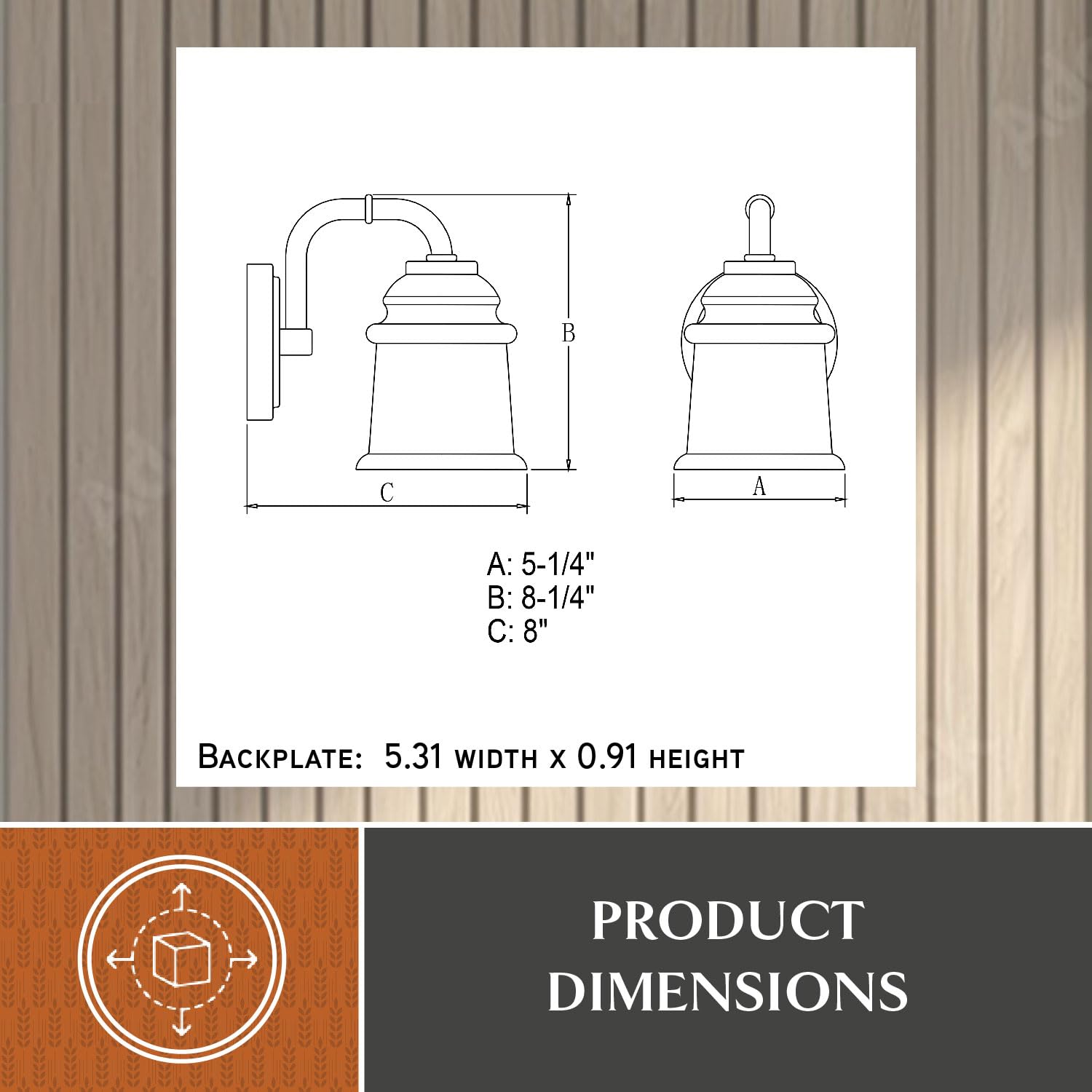 Toledo 1-Light Black Industrial Bathroom Vanity Light Fixture with Clear Glass Shade - Perfect for Modern Farmhouse, Loft & Industrial Style Bathrooms