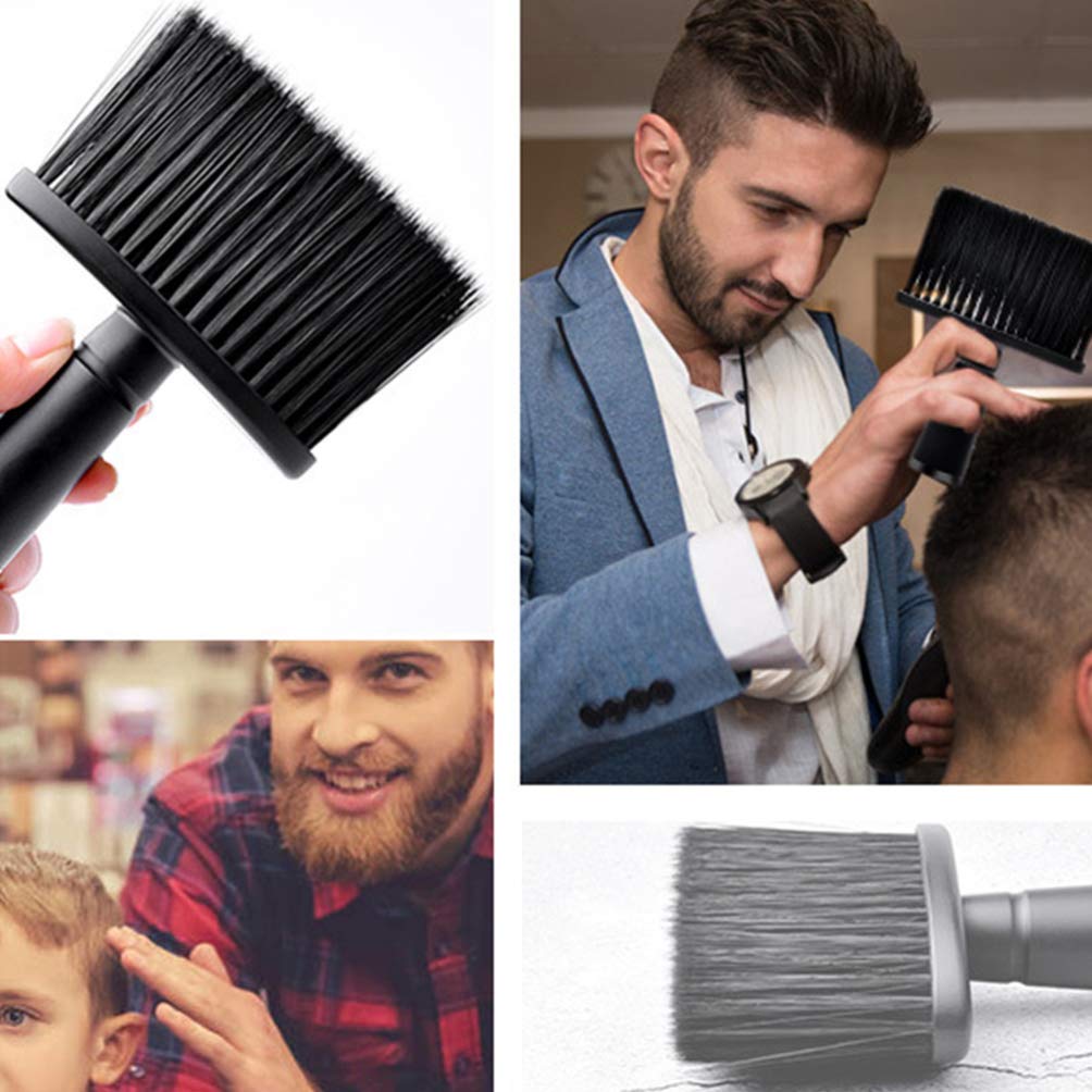 Professional Barber Hair Cutting Brush & Neck Duster - Salon Quality Hairdressing Tool for Stylists & Grooming - Perfect for Salon, Home Haircuts & Beard Trimming