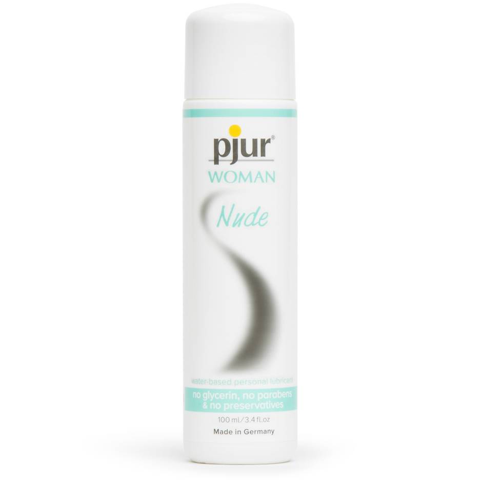 Pjur Woman Nude Sensitive Water Based Lubricant 100ml - Hypoallergenic & pH Balanced Personal Lubricant for Women | Gentle & Long-Lasting Moisture | Ideal for Sensitive Skin & Intimate Use