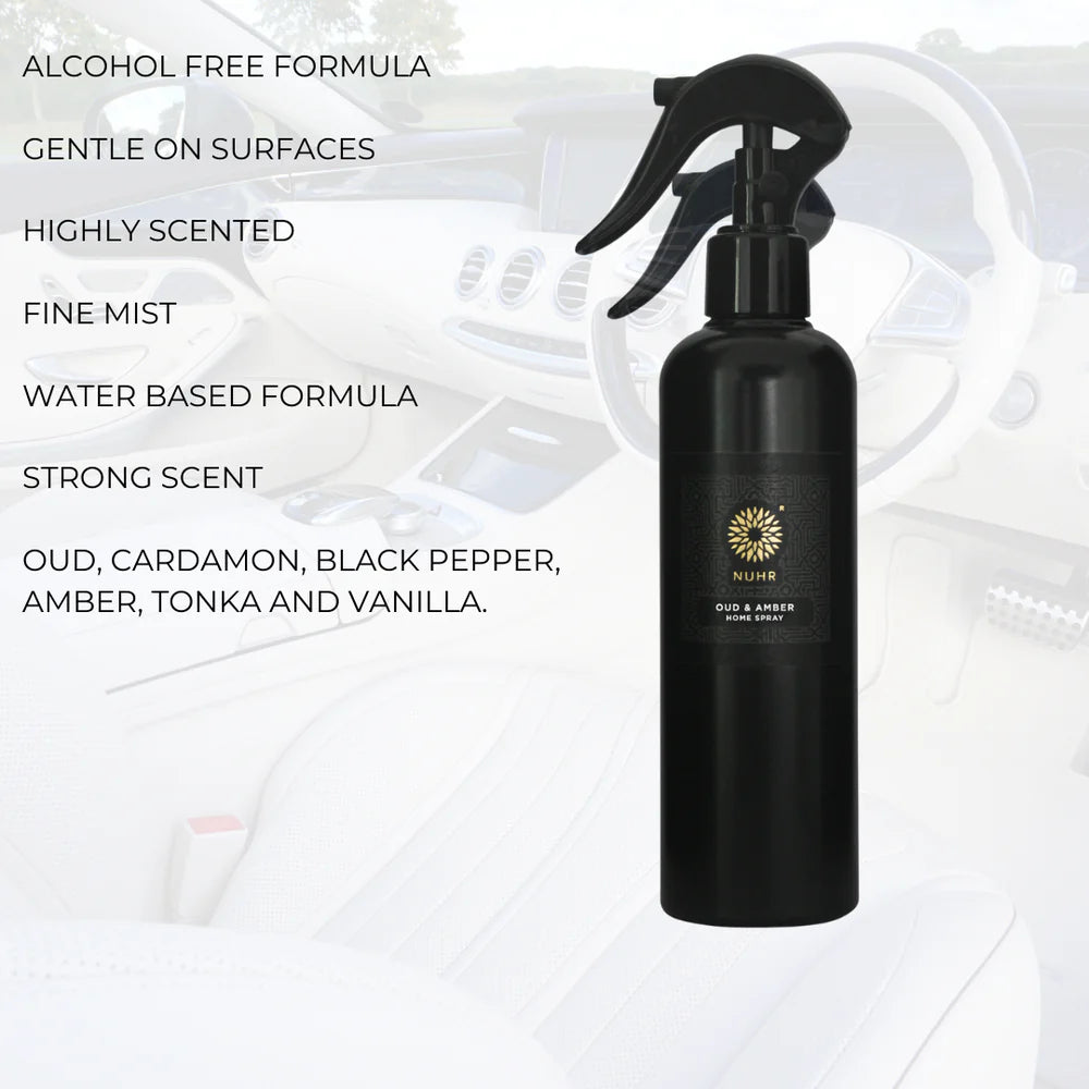 Premium Oud & Amber Room Spray - Long-Lasting Fragrance for Home, Office & Spa | Luxury Aromatherapy & Relaxation