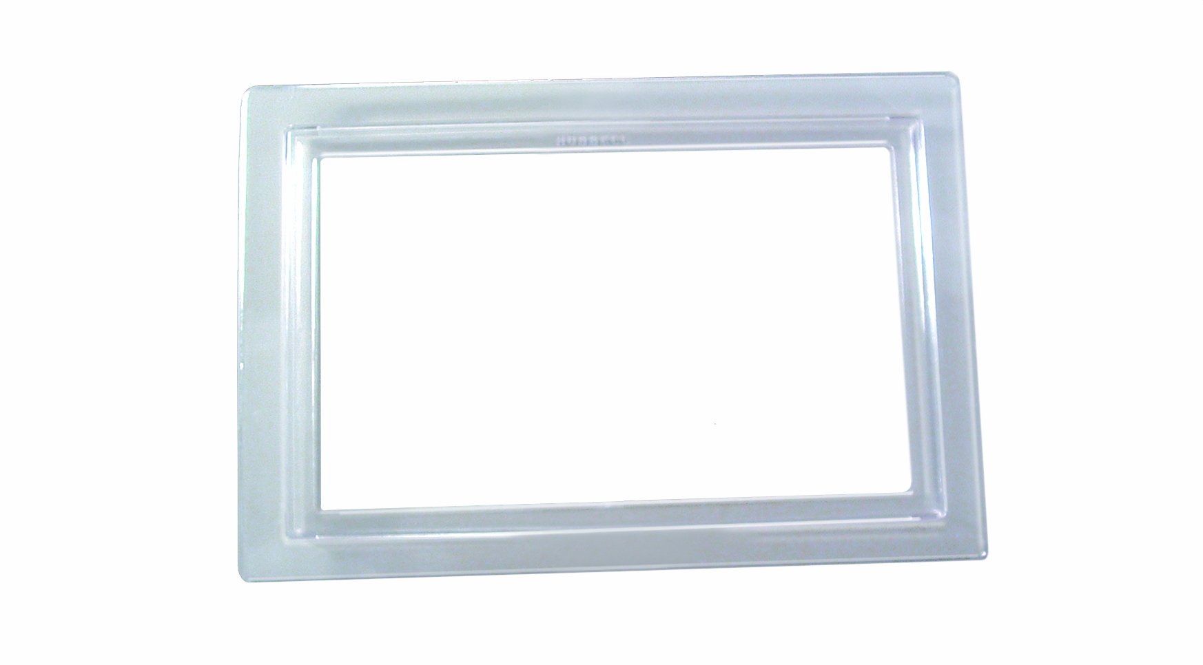 Hubbell-Raco 6295 1-Gang Rectangular Clear Polycarbonate Carpet Flange - Durable Electrical Box Cover for Home and Office Use