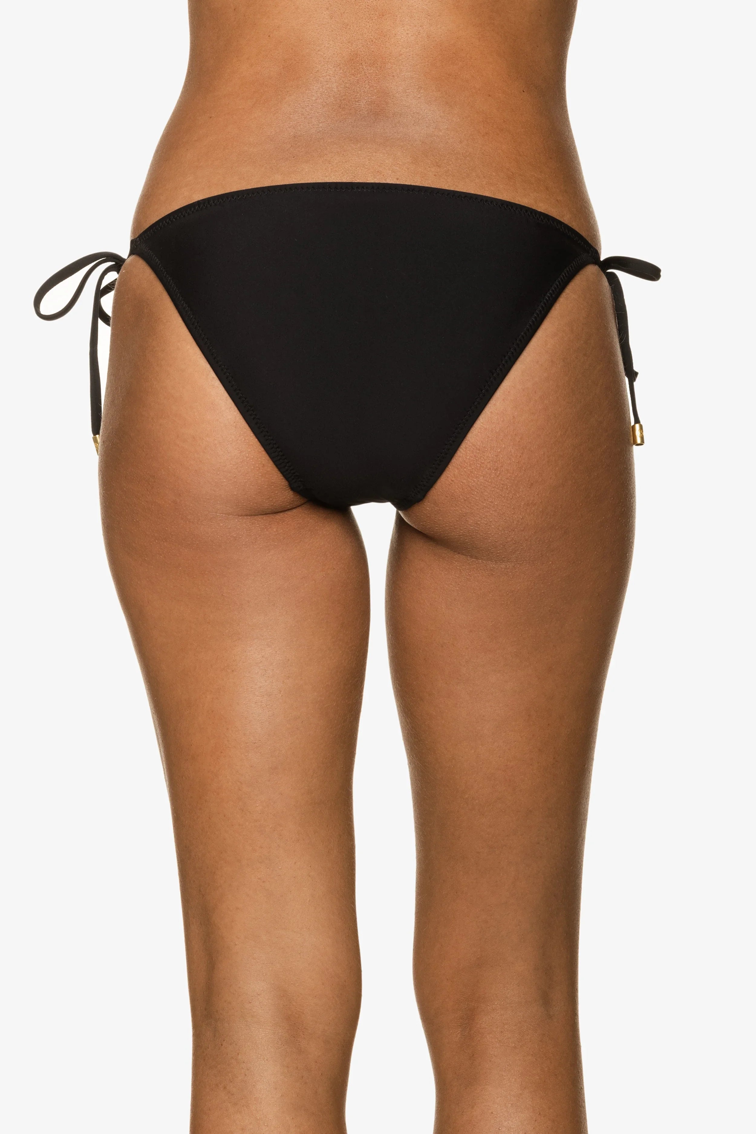 Black String Bikini Bottom - Sexy High Cut Swimwear for Beach & Pool Party | Women's Fashion Swim Bottom for Summer Vacation & Tropical Getaway